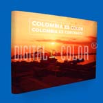 Wall Pop Up 3x4 Straight Skyline Backing Publicitario
