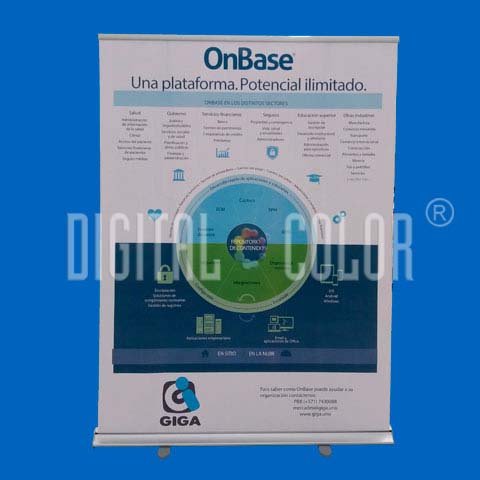 Easy Pull Roll Up Retráctil 1.50 x 2 mts 3