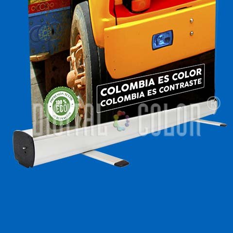 Pendón Roll Up Black 1x2 mts Retráctil - Easy Pull 03