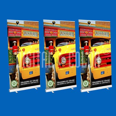 Pendón Roll Up Black 1x2 mts Retráctil - Easy Pull 07