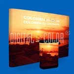 Wall Pop Up 3x4 Straight Skyline Backing Publicitario