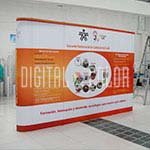 Wall Pop Up 3x4 Straight Skyline Backing Publicitario