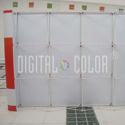 Wall Pop Up 3x4 Straight Skyline Backing Publicitario