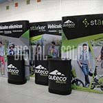 Wall Pop Up 3x4 Straight Skyline Backing Publicitario