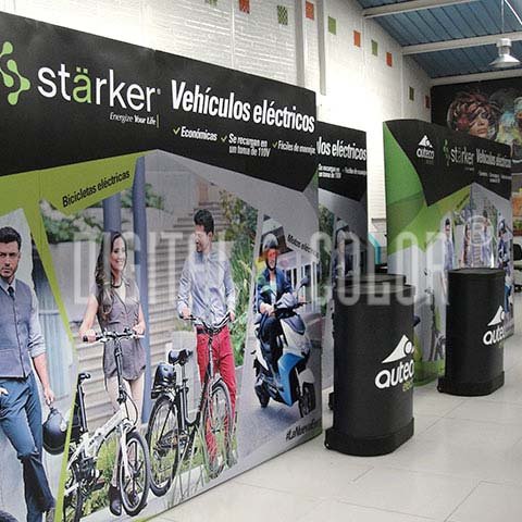 Wall Pop Up 3x4 Straight Skyline Backing Publicitario