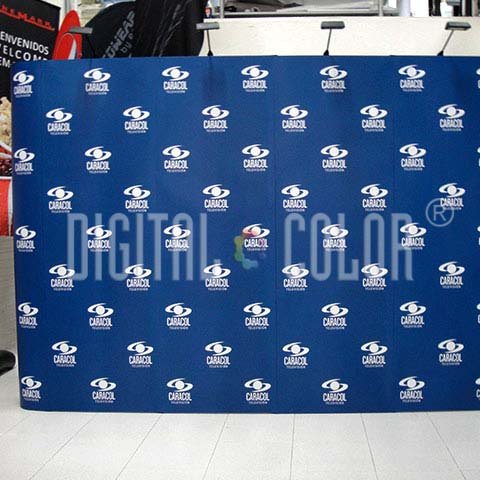 Wall Pop Up 3x4 Straight Skyline Backing Publicitario